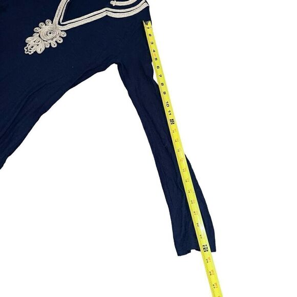 LILLY PULITZER True Navy Blue / Metallic Gold Emerson Tunic Size S - Picture 10 of 10